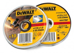 Dewalt DT42335TZ Abrasive Disc 115 x 1.2mm Thin Cut INOX 10pcs TIN METAL CUTTING £9.99
